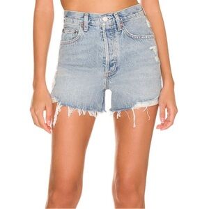 Agolde Dee Shorts Distressed Button Fly Size 23 Coastal Cowgirl Vacation Summer